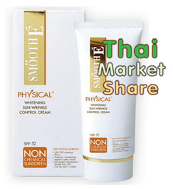 Smooth E Physical Sunscreen SPF50 สีเบจเนื้อ 40g.